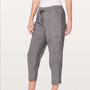 Final Play Crop in Heather Lux Multi Black